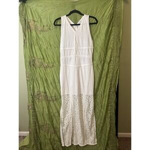 white christmas dresses Crochet Back Midi Dress main image 0